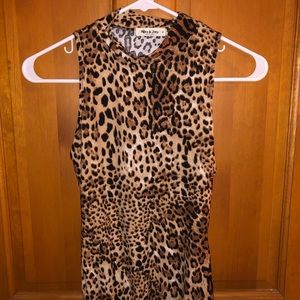 Cheetah print body suit